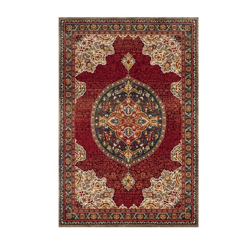 Persian Crystal Velvet Living Room Carpet American Retro Ethnic Style Carpet Hotel Bed And Breakfast Full Of Carpet
