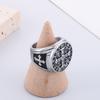 Vintage Viking Rune Ring for Men Stainless Steel Protection Amulet Jewelry Gift Norse Mythology