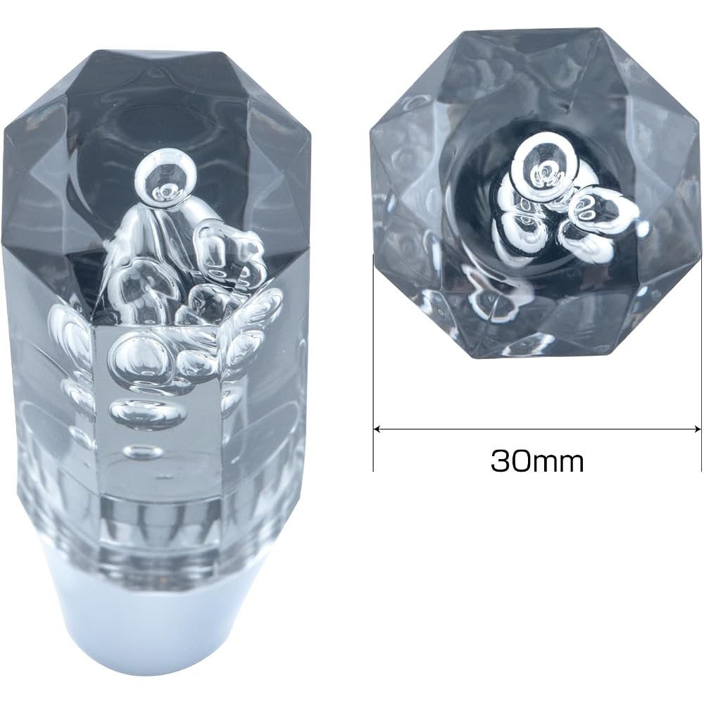 Jet Inoue Slim Shift Knob 100L Blue 12X1.75 8-Sided Design Car Accessory