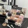 Transparent Multi-Layer Cosmetic Organizer for Nail Polish and Eyeshadow Palettes