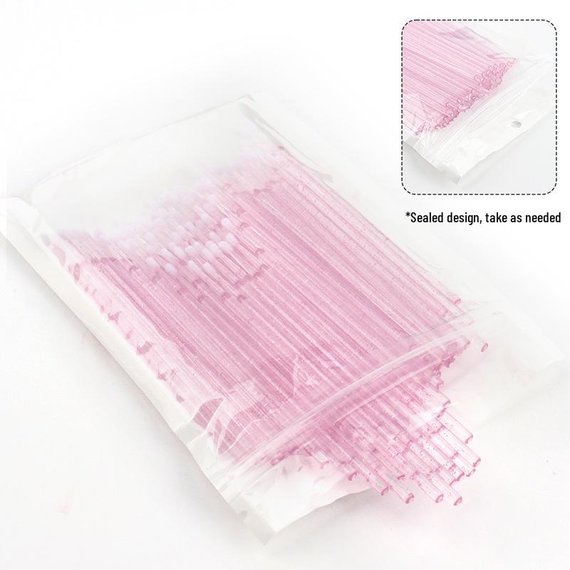 Crystal Rod Micro Brushes for Eyelash Extensions and Tattooing - Cotton Swab Applicators for Remover and Cleaning.