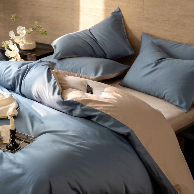 Xinjiang Long-Staple Cotton Solid Color 4-Piece Bedding Set