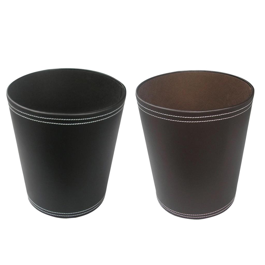 Black/ Bathroom Bedroom Office Wastebasket Garbage Bin Trash Can Waste Storage Basket