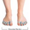 Naboso Splay Gel Tåstrækker, Separator & Retteværktøj til Hallux Valgus Korrektion, Hammertæer & Genopretning af Naturlig Fodform