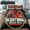 Dinosaur Jurassic Park 3D Print Bedding Set Single Twin Full Queen King Size Bed Set Adult Boys Bedroom Bedding Gift