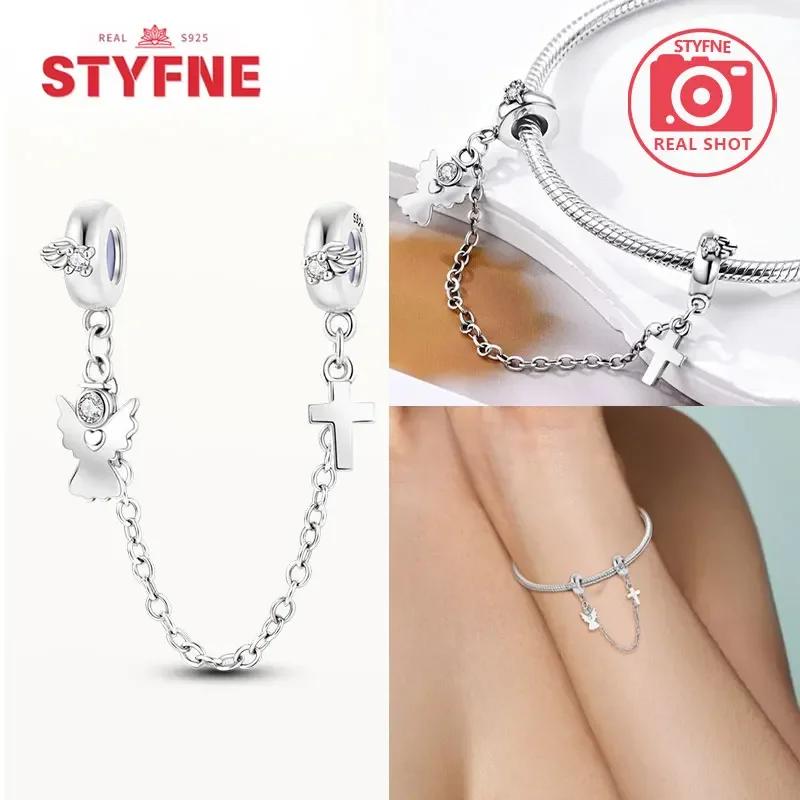 Copperour Lady Charm Bead The Virgin Mary Dangle Fitoriginal Bracelet Pendants Jewelry Marking Fine Gift For Women