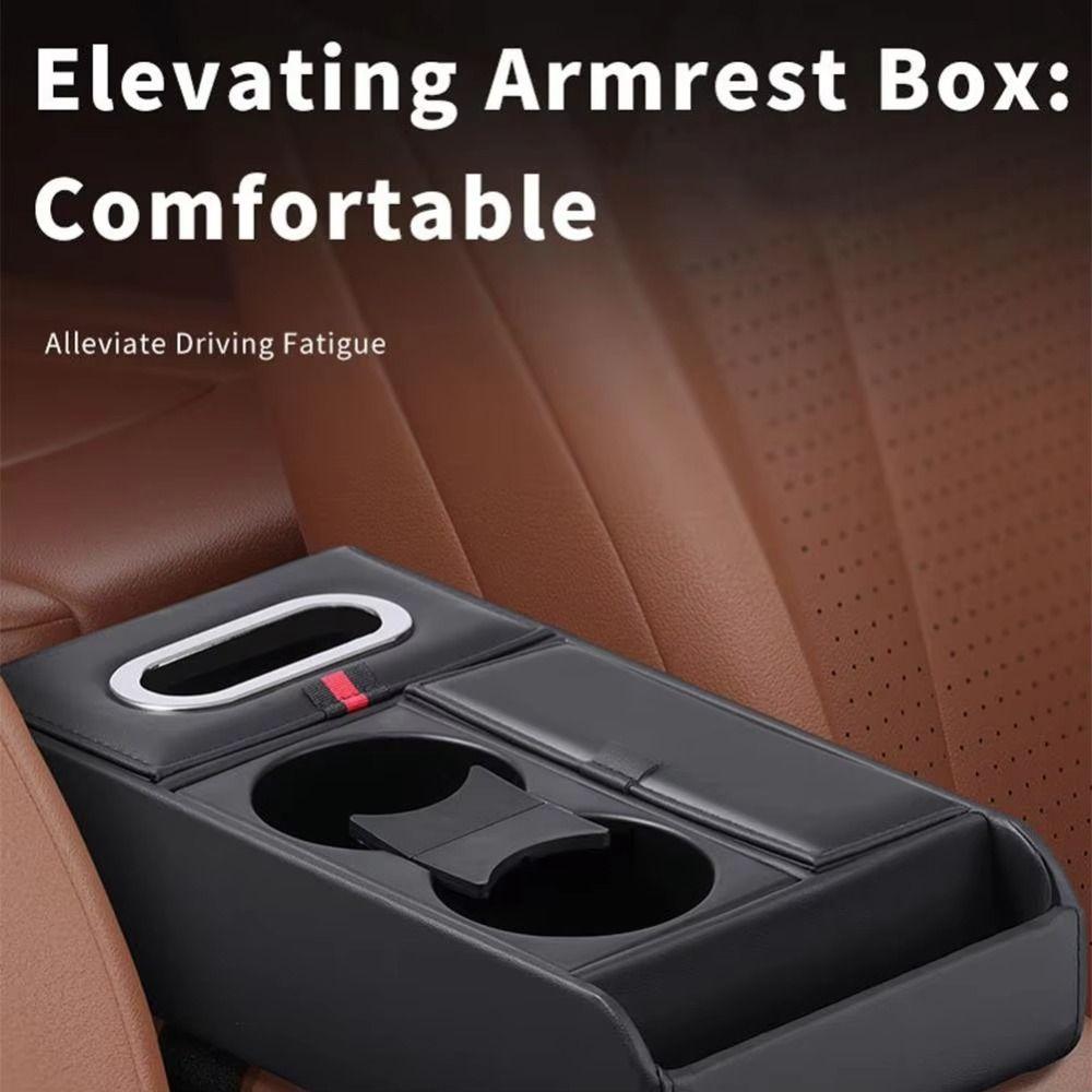 Multifunctional Armrest Heightening Pad Luxury Car Storage Box  Central Storage