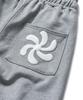 AMOU Spiral One Tuck Sweat Pants Gray
