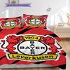 Bayer 04 Leverkusen Pattern Bedding Quilt Set Quilt Cover Pillowcase Home Decoration Birthday Gift (1 * Duvet Cover + 2 * Pillowcase, Without Core)