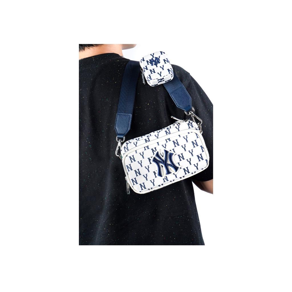 New MLB Mini NY Yankees Monogram Crossbody Bag Cream 3ACRS012N-50CRS