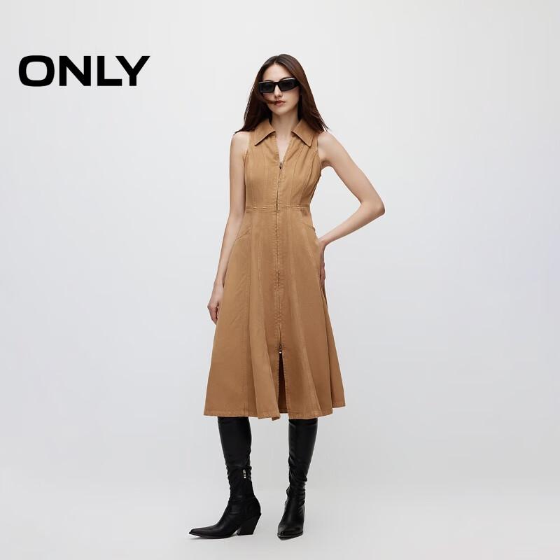 ONLY 2024 Autumn A-Line Denim Midi Dress