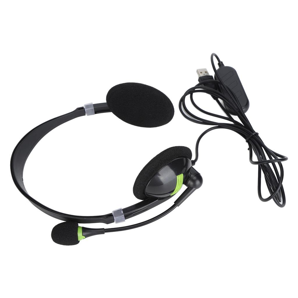 SY440MV Wired Headset 3.5mmUSB Customer Service Over Ear Headphones with Noise Cancelling