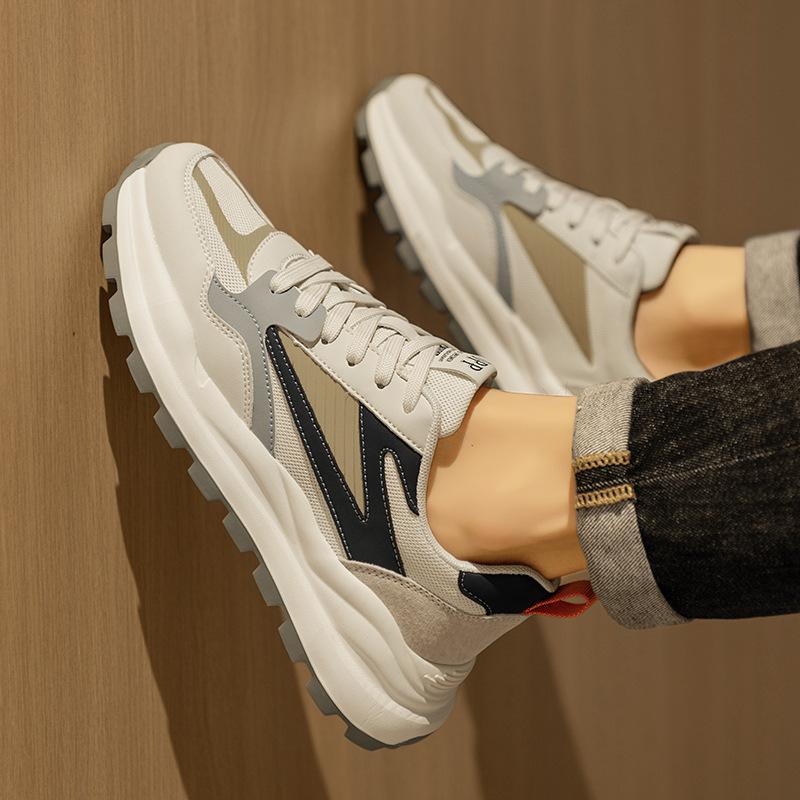 

Мужская обувь 2024 новая летняя дышащая тонкая сетка обувь Форреста Гампа мужская модная повседневная спортивная увеличивающая рост папина трендовая обувь 44