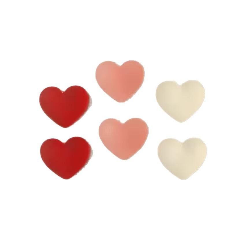6pcs Colored Loving Heart Refrigerator Magnet Photo Wall Message Board Magnetic Stickers Home Decoration Magnets