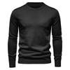 Warm Winter Sweater Men Thickness Pullover O-neck Solid Color Slim Fit Quality Mens Sweaters Pull Men