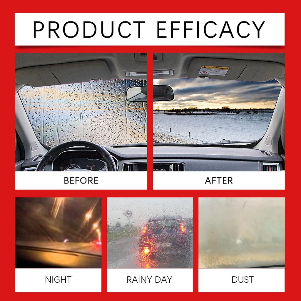 Car Windshield Oil Film Paste Car Glass Coating Decontamination Coating Transparent Cleaning 100ml
