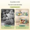 Transparent Plush Toy Storage Box for Dolls & Books, Large Capacity, Waterproof