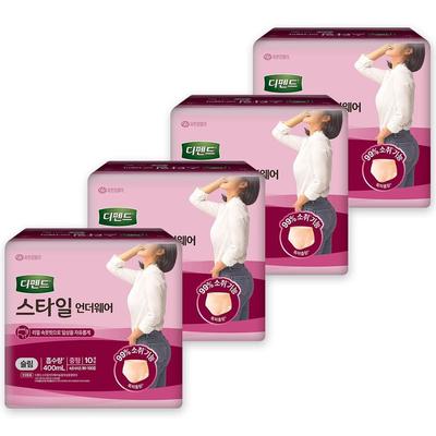 Depend Style Underwear Light Fit Med Woman 10 X 4P