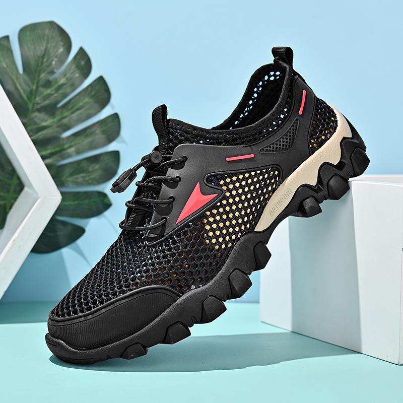 Hollow Mesh Men s Breathable Summer Hiking Shoes - Casual Outdoor Footwear 45