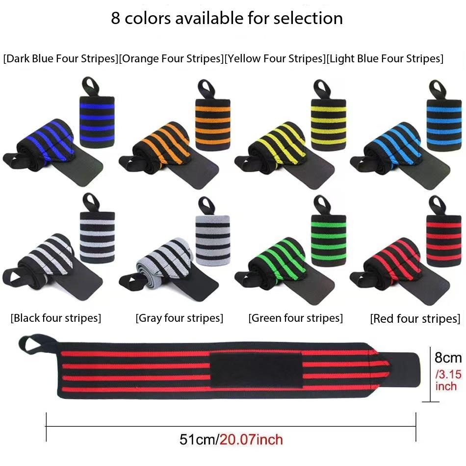 Hot Popular Unisex Polyester Wrist Straps Anti-Slip Adjustable Portable Breathable Workout Lifting Support Band Gym Strap No