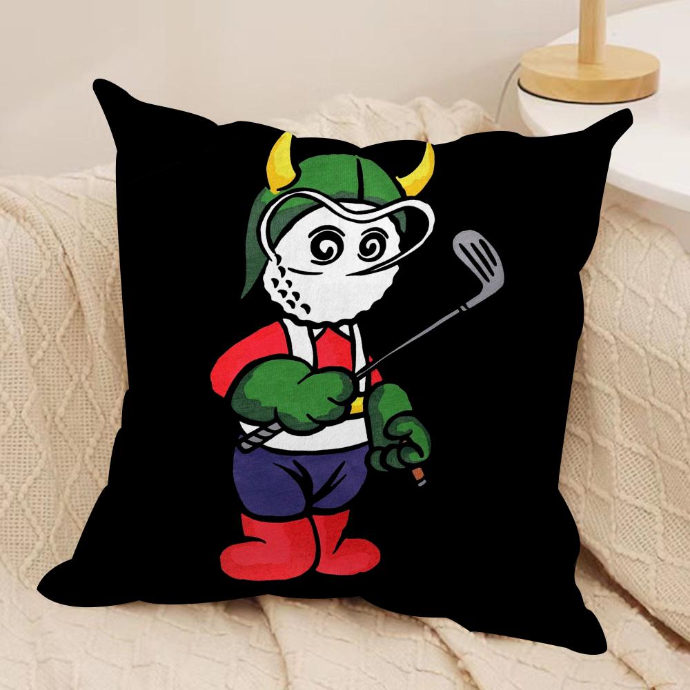 Fashion MMalbon GGolf Cushion Cover Soft Plush Fabric DoubleSided Printed Sofa Cushion Cover for All Seasons Home Decor Gift