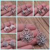 Spider Drop Earring Vintage Antique Silver Color Antique Bronze Color Cobweb Dangle Earring For Women