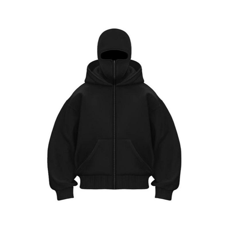 European & American Autumn/Winter Men's Double Hood Zipper Sweatshirt - Unisex Style