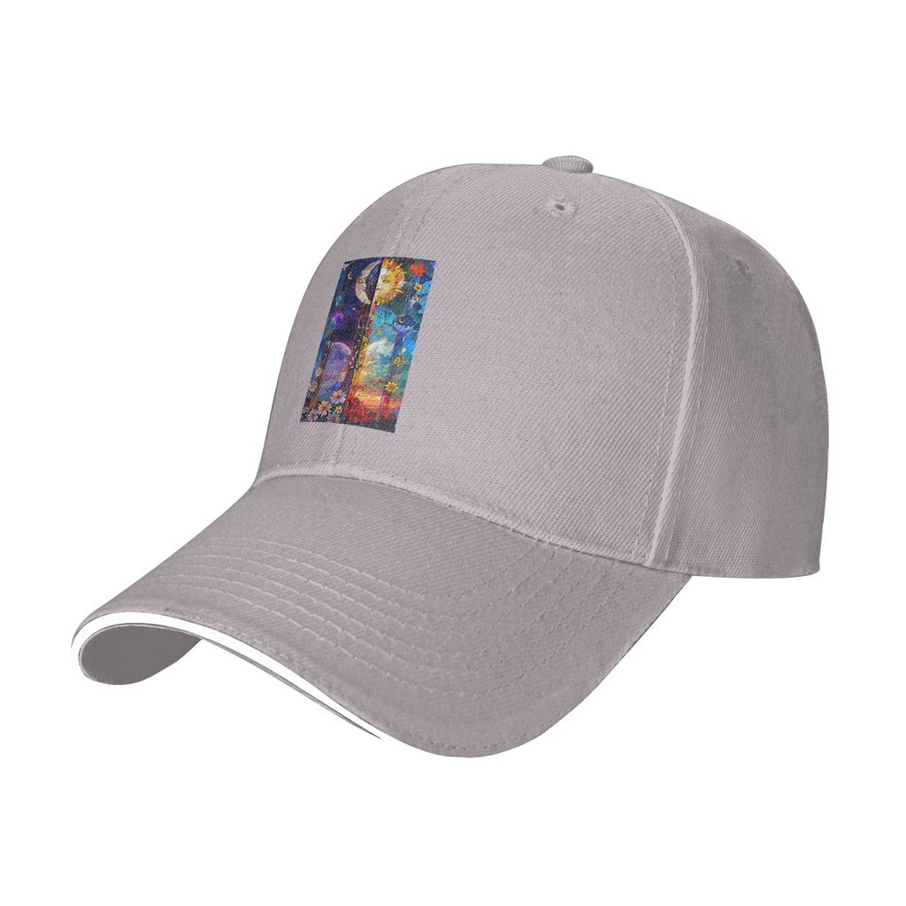 Trendy Sun Moon Boho Cosmos Astrology Cap Casual Baseball Caps Adjustable Hat Hip Hop Summer Unisex Baseball Hats Customizable
