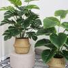 Artificial Bionic Green Plants: Floor-Standing Turtle Back Leaves Ornament for Living Room and Bedroom Decor