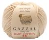 NASKA Ghazal Baby Cotton 25 Pack of 10 Yarn, Medium-Fine, Col. 3446, Greige, 25g, Approx. 82m,