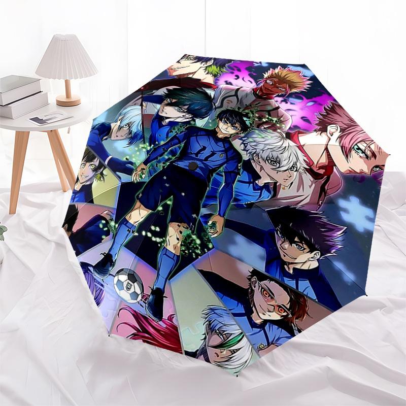 

1pc Ben 10 Automatic Opening Umbrella, Portable Tri-Fold Design with 8-Rib Iron Frame, Outdoor, Ideal Gift for Fans, Travelers, Everyday Use, Perfect