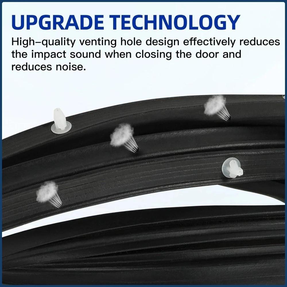 Front Left/Right Side Door WeatherStrip Rubber Seal for Honda Accord Sedan 2003-2007 OEM 72365-SDA-A01 72325-SDA-A01