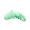 2 Pair Ear Plugs Waterproof Noise Reduction Shark Fin Edges Silicone Reusable Washable for Sleep Swimming Study