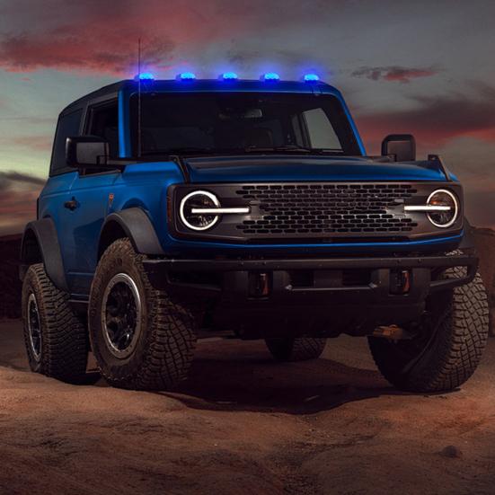 Solarbetriebene Fahrerhausleuchten für LKW Drahtlose Solar-LED-Leuchten Wetterfest 7 Farben