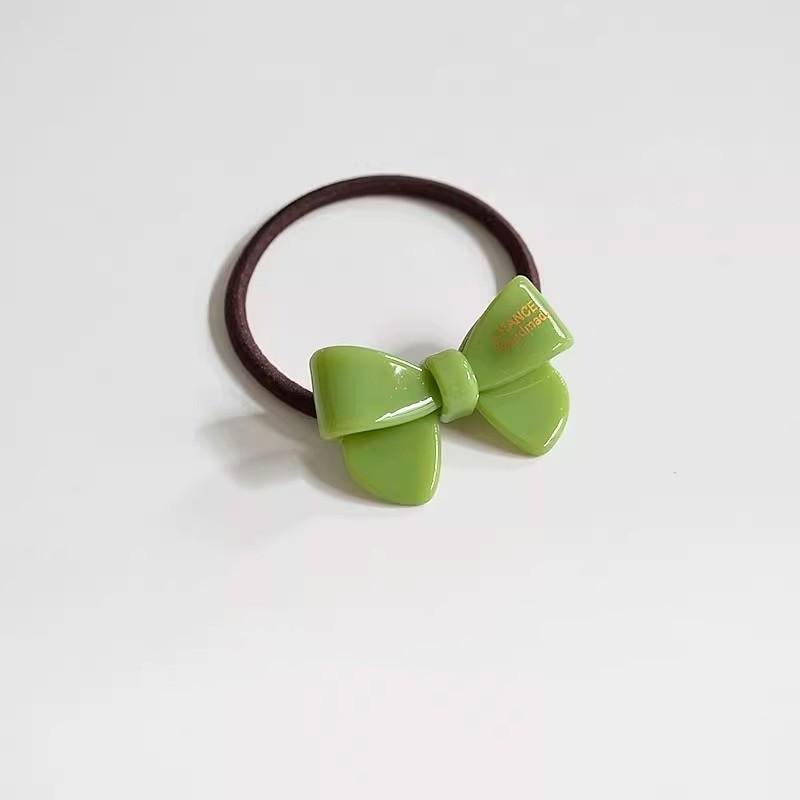 1pc gold-standard acetate bowknot simple basic hairband for women, elastic and durable hair tie, versatile hair ring