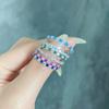 2022 High Carbon Diamond S925 Sterling Silver Zircon Ring for Women - Stylish Inter-Diamond Design