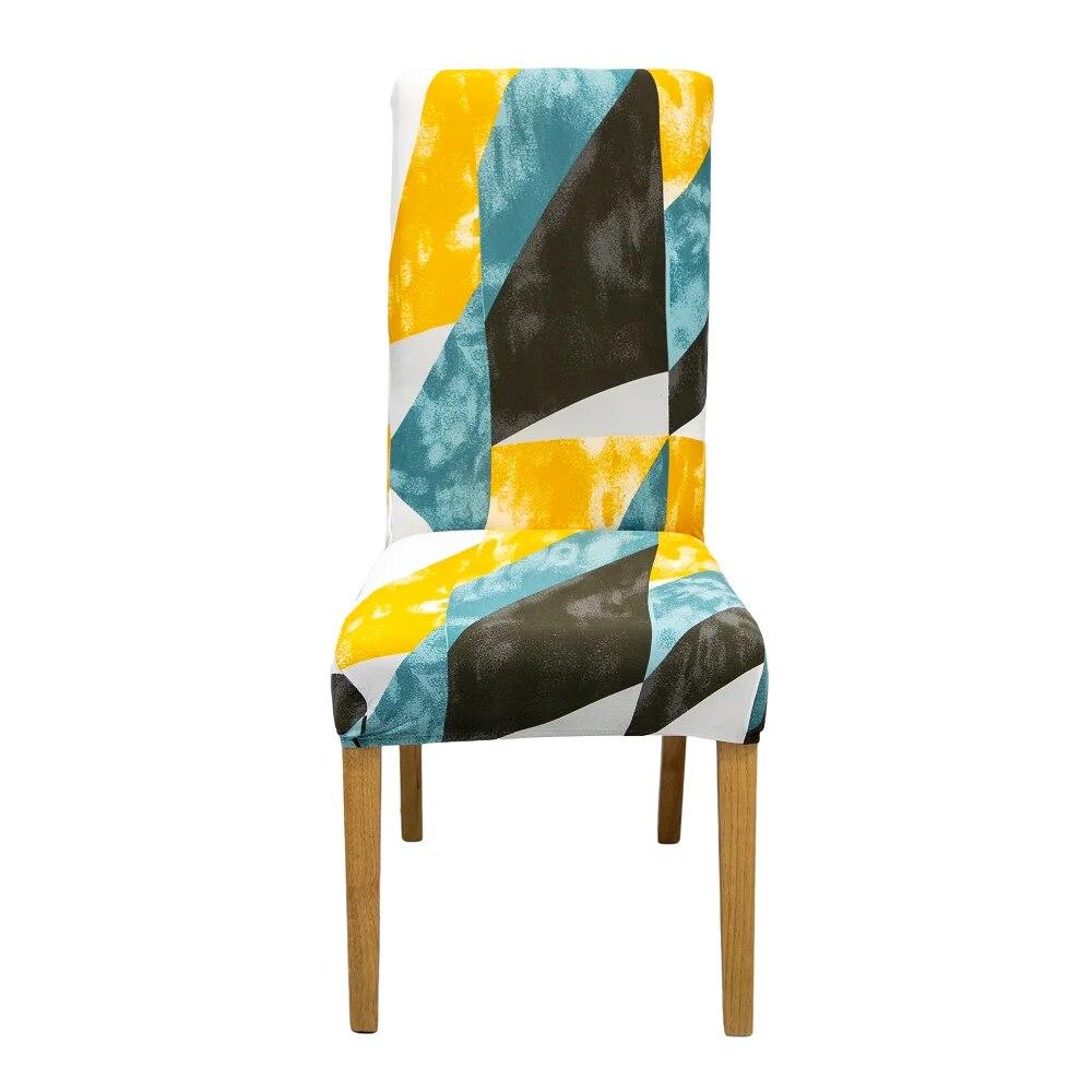 Elastic Dining Chair Cover Home Wedding Chair Cushion Removable Slipcovers Protector Anti-Dust Furniture Decor For Banquet Party