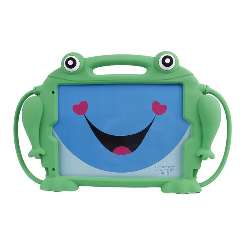 Kids Cartoon Frog Silicone Shockproof Tablet Case With Stand IPad 10.5 10.2 Air 3