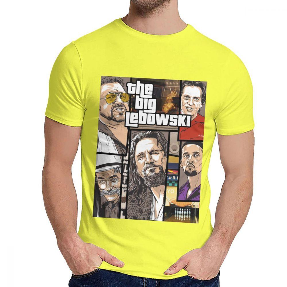 Unisex Tee Shirt The Big Lebowski Great Summer Classic Round Neck Hip Hop Short Sleeve