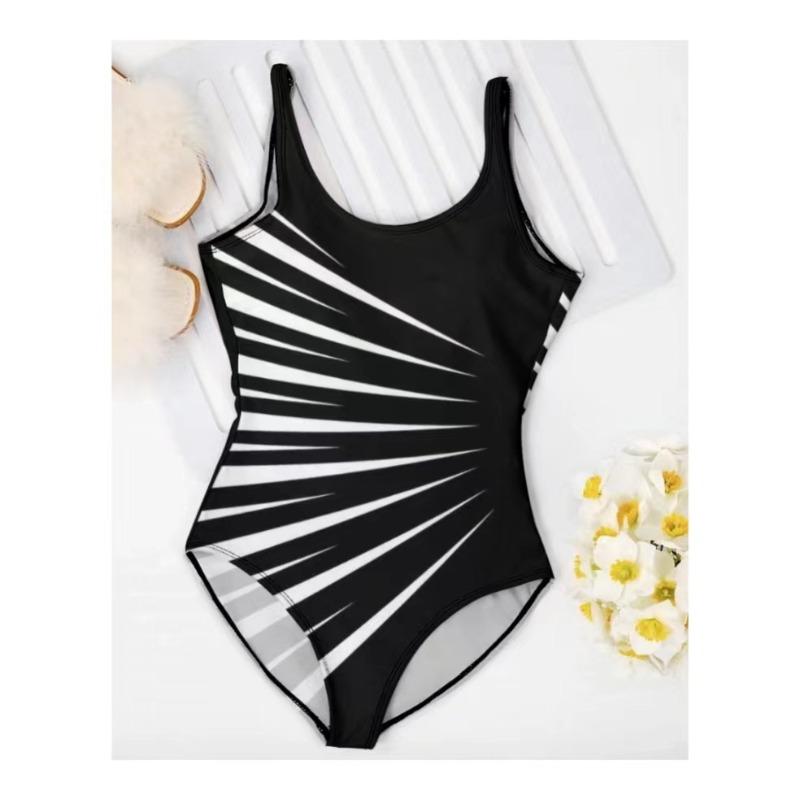 2025 New One Piece High Waisted Sexy Swimsuit Women's Thin and Conservative Large Size Swimsuit Beach Seaside Swimwear Bikini