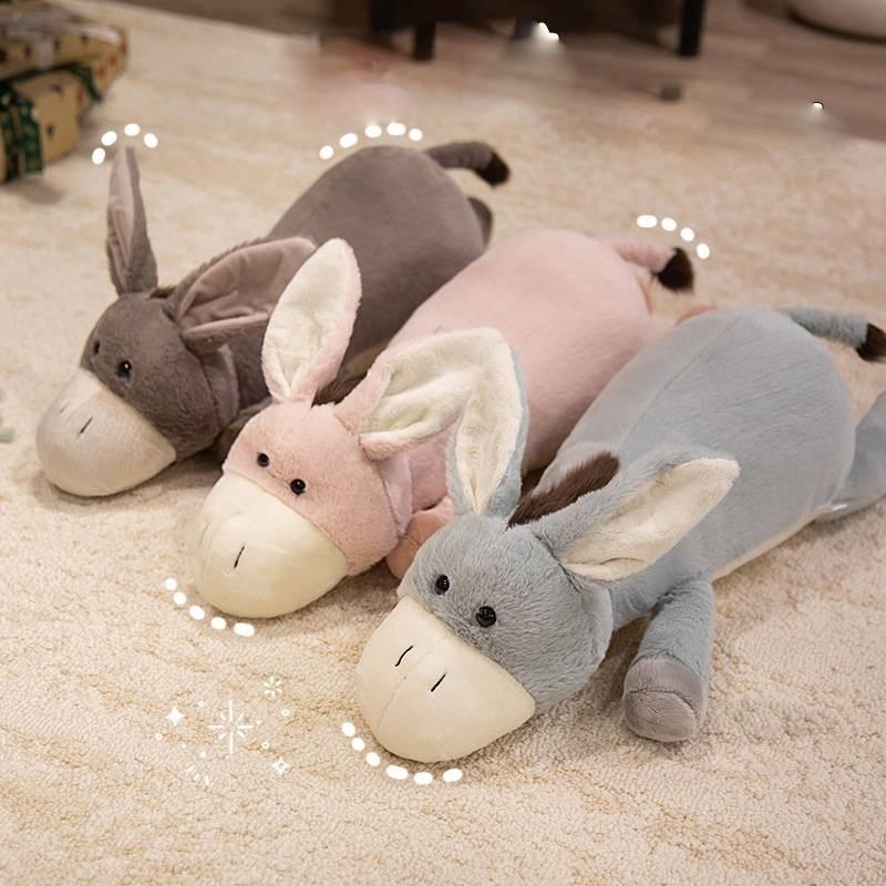Big Donkey Eared Plush Toy Animal Long Bar Pillow Room Decoration Children Gift