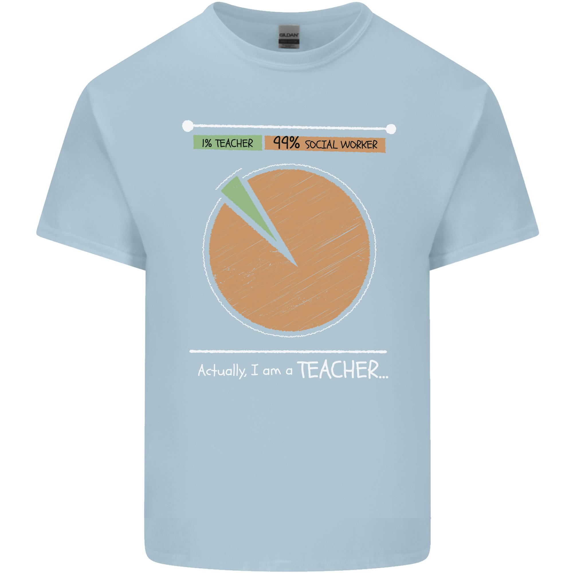1 Teacher 99 Social Worker Teaching Unisexs Light Cotton TShirt S