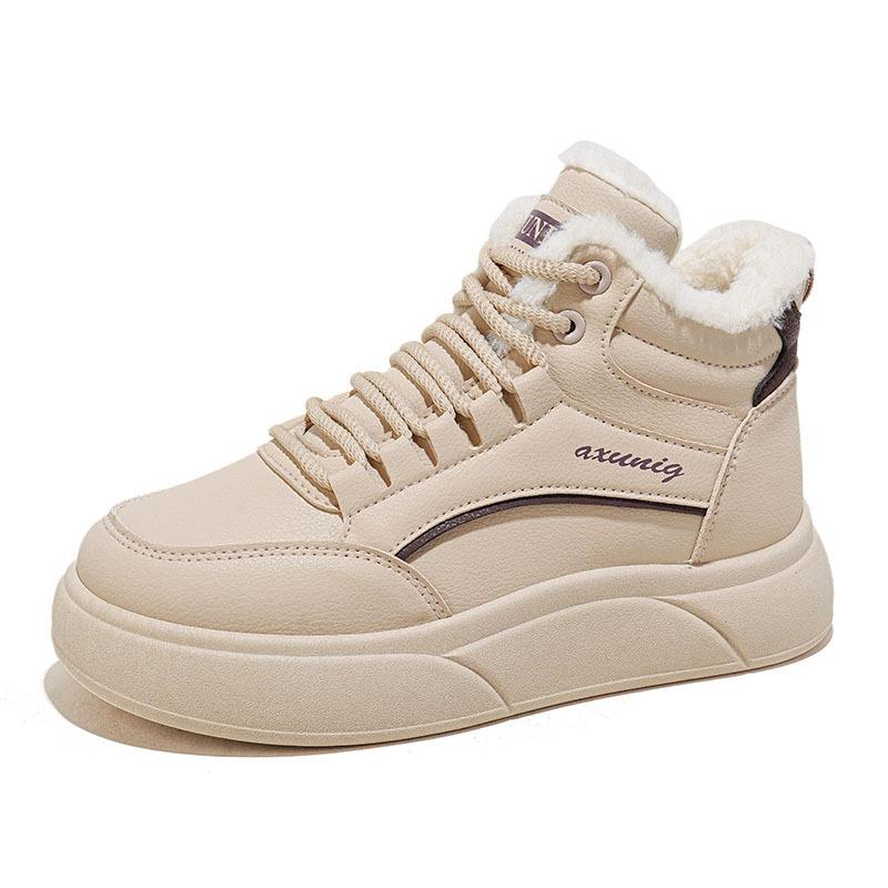 Winter velvet high-top platform sports shoes casual thickened warm cotton shoes board shoes