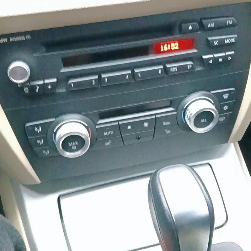 Für BMW 3er-Serie 2005–2013 E90 E91 E92 E93 320i 325i Auto-Klimaanlagen-Soundknopf-Abdeckung Innendekoration 3/4-tlg.