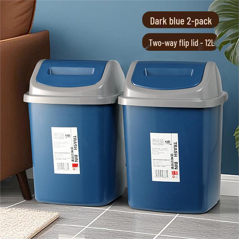 Large Capacity Flip Lid Trash Can for Restaurant, Kitchen, and Office