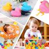 50/100/150Pcs Mini Rubber Duck  Multicolor Bath Ducks Bulk Float Duck Toy For Shower Birthday Party Favors Gift Classroom