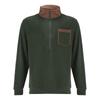 Mens Retro Fleece Sweatshirt With Pocket Color Block Slim Fit Long Sleeve Half Zip Pullover Shirt Trendy