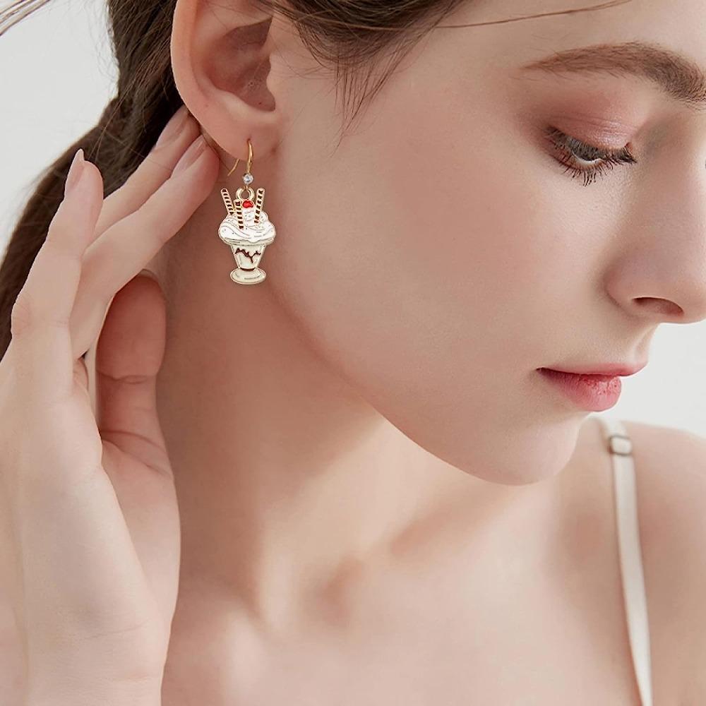 40 Pcs 21-23mm In Long Enamel Ice Cream Charms  DIY Crafts