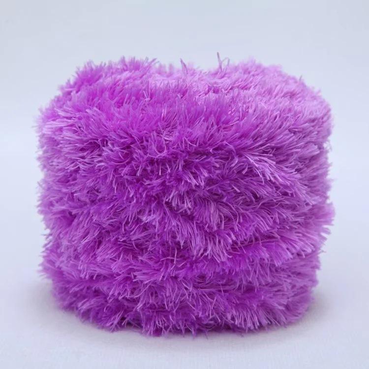 200g 3 Strands Crystal Fleece Coral Poke Embroidery Thread Towel DIY Knitting Material Bag Hand Sewn Mesh Bag Yarn Crocheting