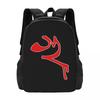 EddsWorld Red Arm Backpack Hot Sale Daypack Large Capacity Kids BookBag School Bag Shoulder Bags for Men Women